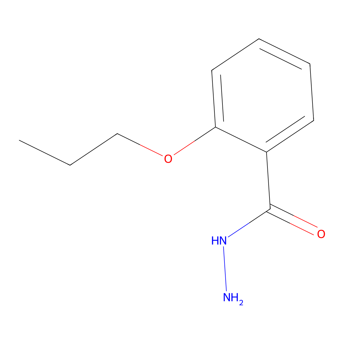 2-Propoxybenzohydrazide molecular structure, CAS 18167-40-3
