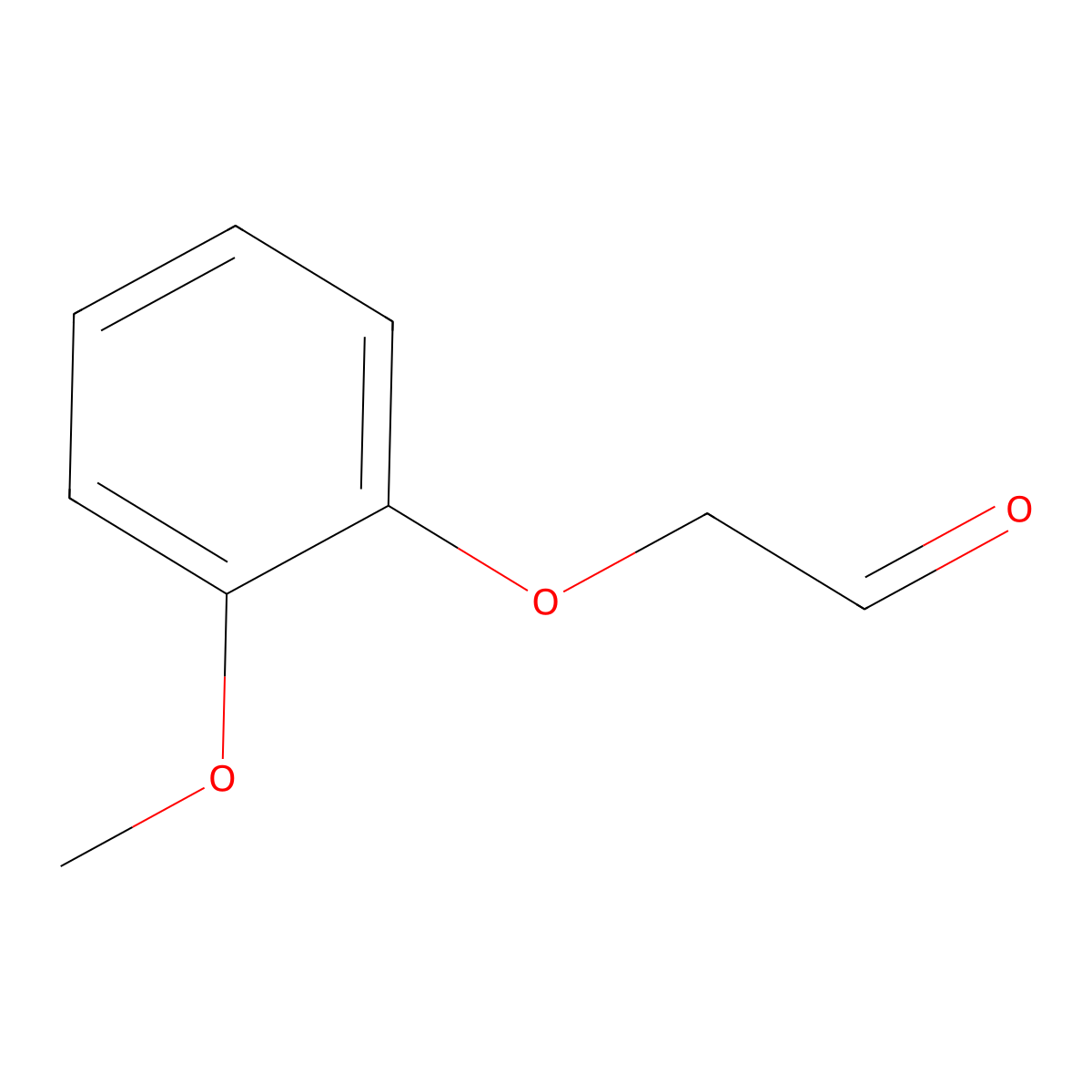 2-(2-Methoxyphenoxy)acetaldehyde molecular structure, CAS 18167-91-4