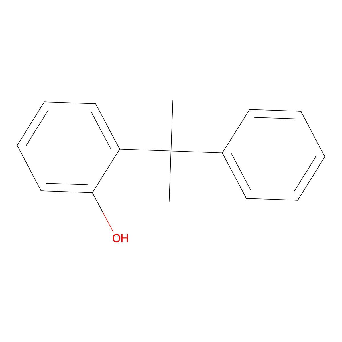 2-(1-Methyl-1-phenylethyl)phenol molecular structure, CAS 18168-40-6