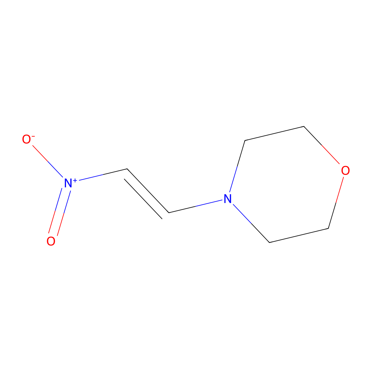 Morpholine, 4-(2-nitroethenyl)- molecular structure, CAS 18169-20-5