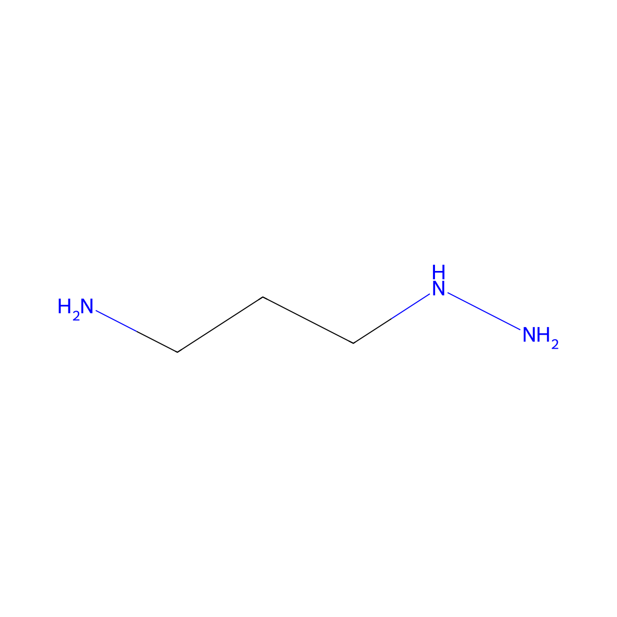 (3-Aminopropyl)hydrazine molecular structure, CAS 18169-30-7