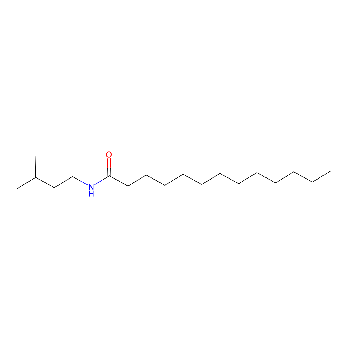 N-Isopentyltridecanamide molecular structure, CAS 1816944-34-9