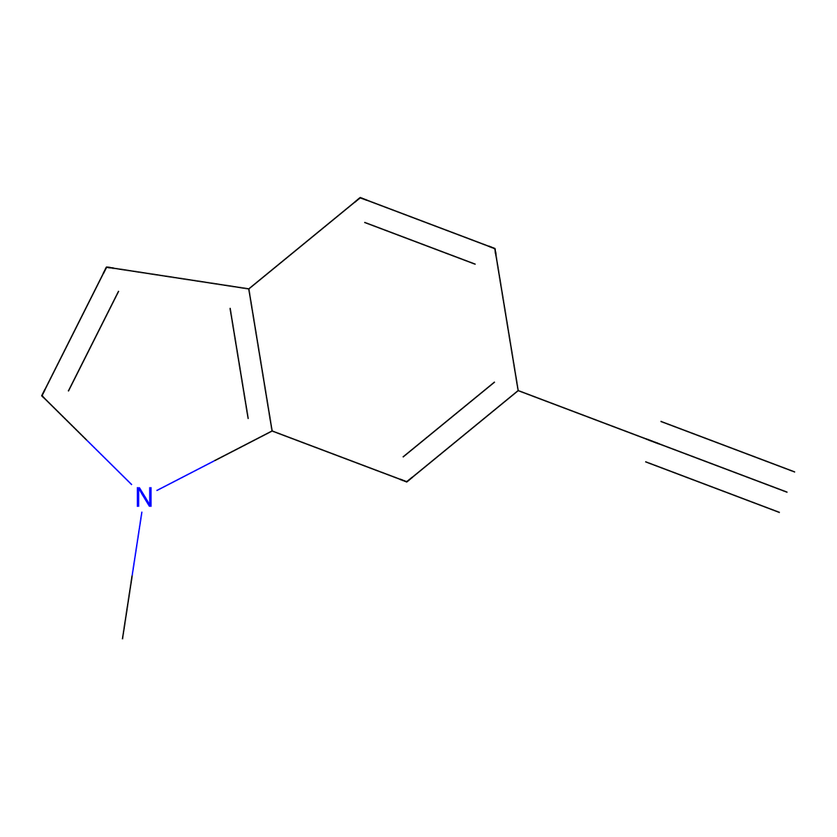 6-Ethynyl-1-methyl-1H-indole molecular structure, CAS 1816951-00-4