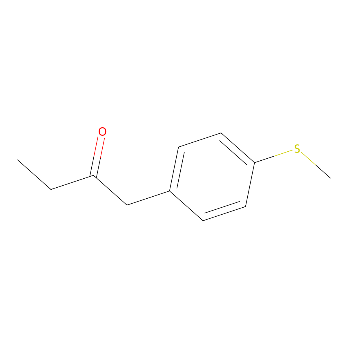 1-[4-(Methylsulfanyl)phenyl]butan-2-one molecular structure, CAS 181697-00-7
