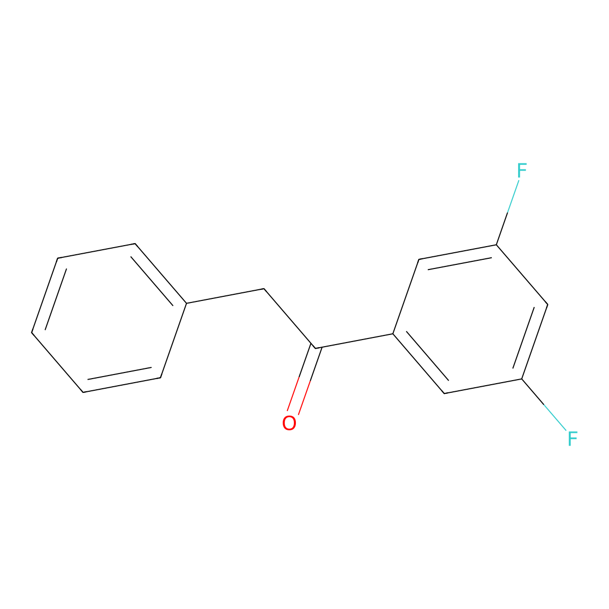 3',5'-Difluoro-2-phenylacetophenone molecular structure, CAS 181697-20-1