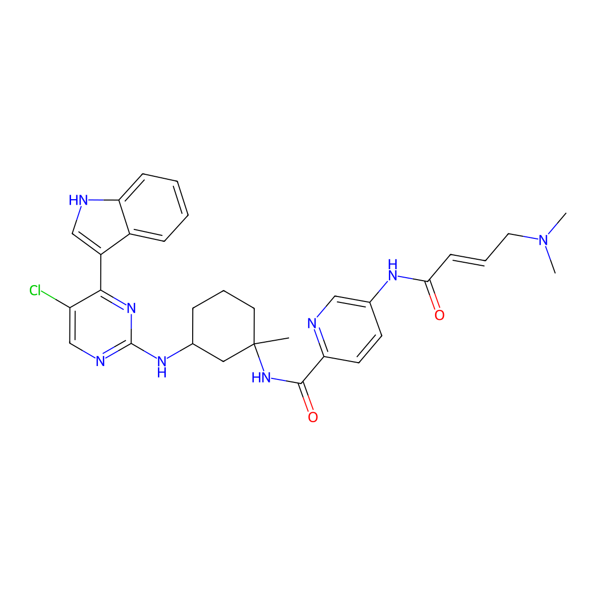 Mevociclib molecular structure, CAS 1816989-16-8