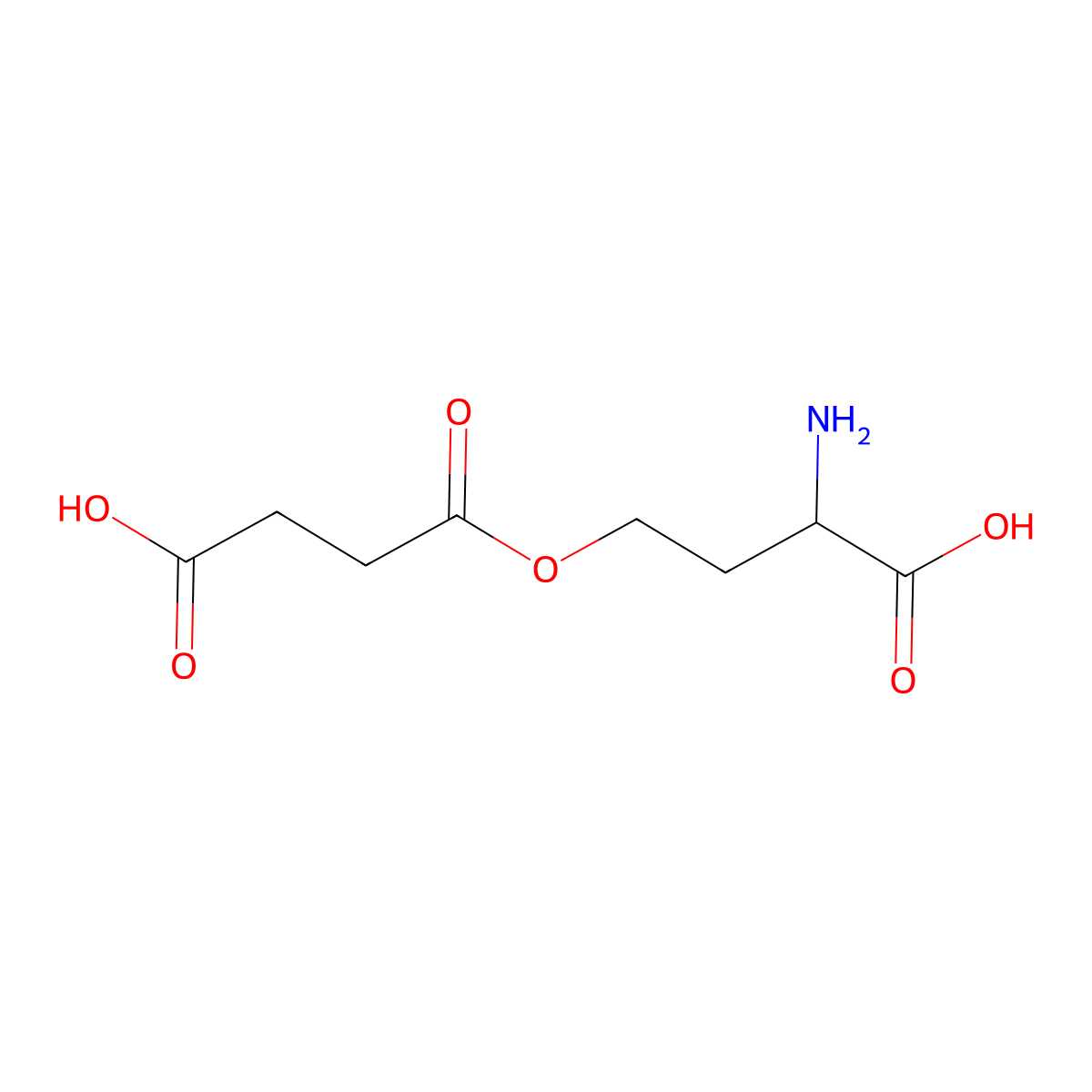 Homoserine, O-succinyl- molecular structure, CAS 1817-00-1