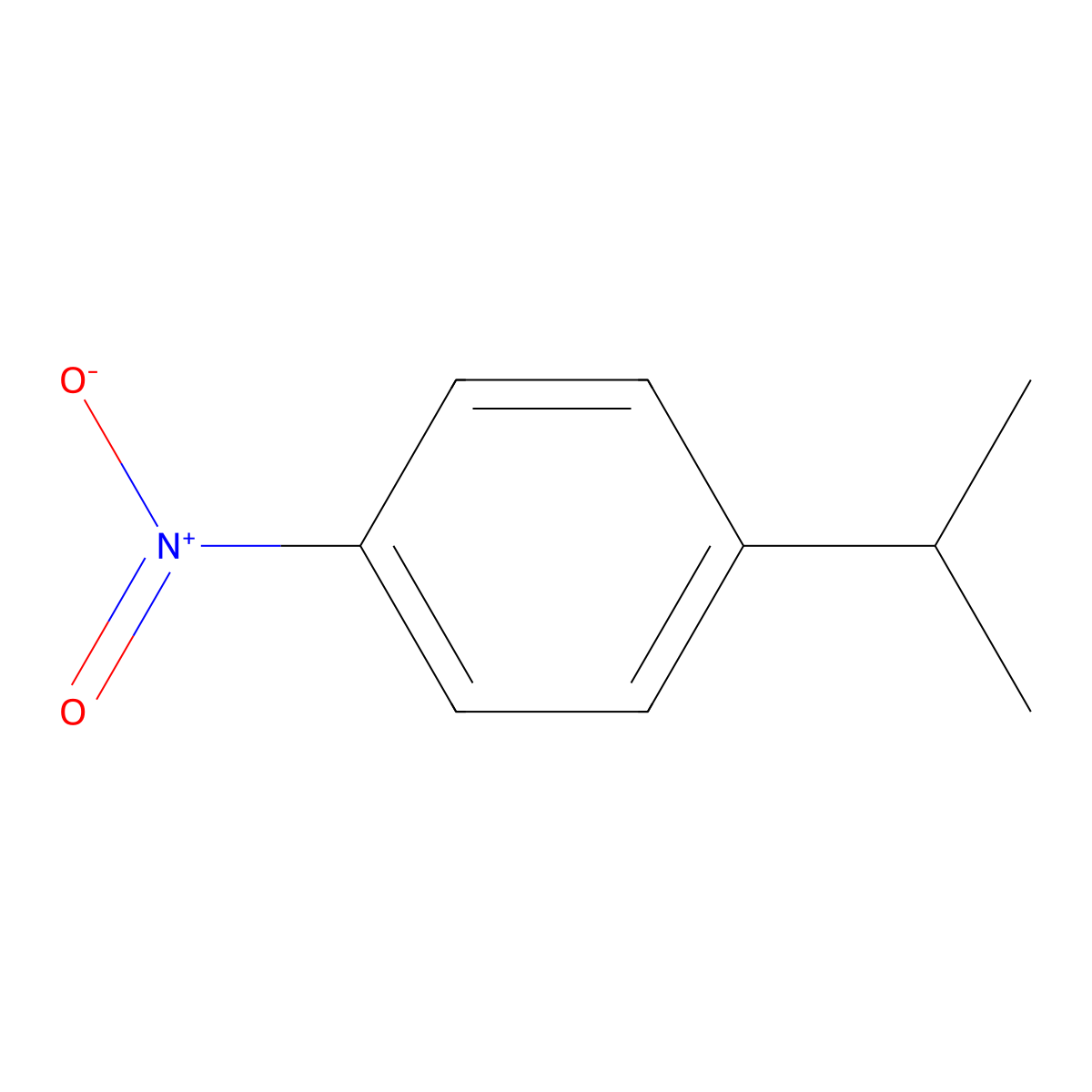 4-Isopropylnitrobenzene molecular structure, CAS 1817-47-6