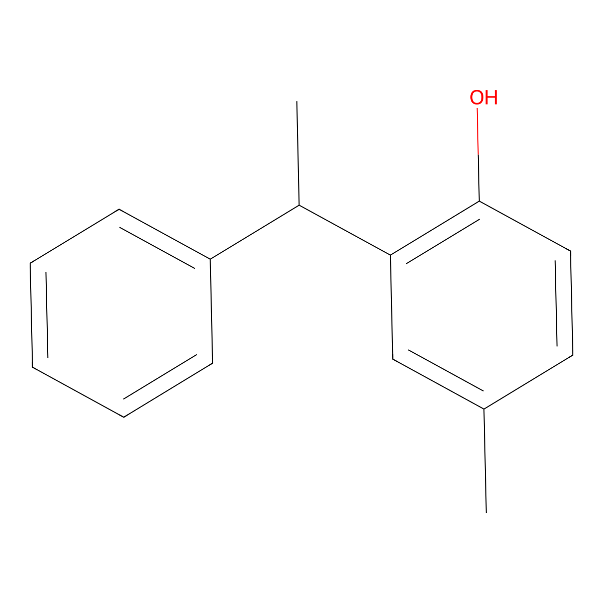2-(alpha-Methylbenzyl)-p-cresol molecular structure, CAS 1817-67-0