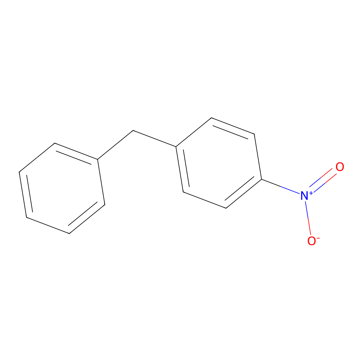 4-Nitrodiphenylmethane molecular structure, CAS 1817-77-2