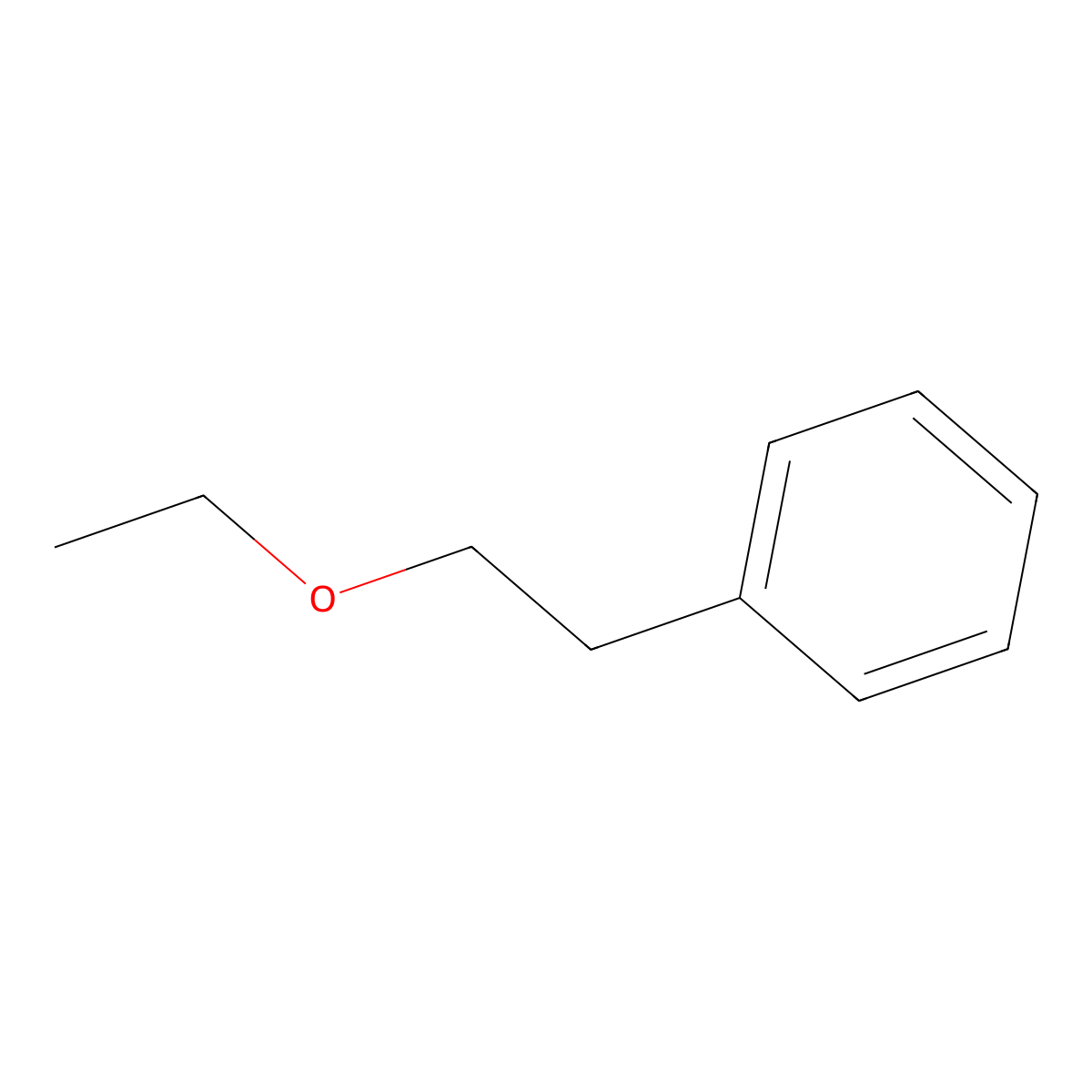 Benzene, (2-ethoxyethyl)- molecular structure, CAS 1817-90-9