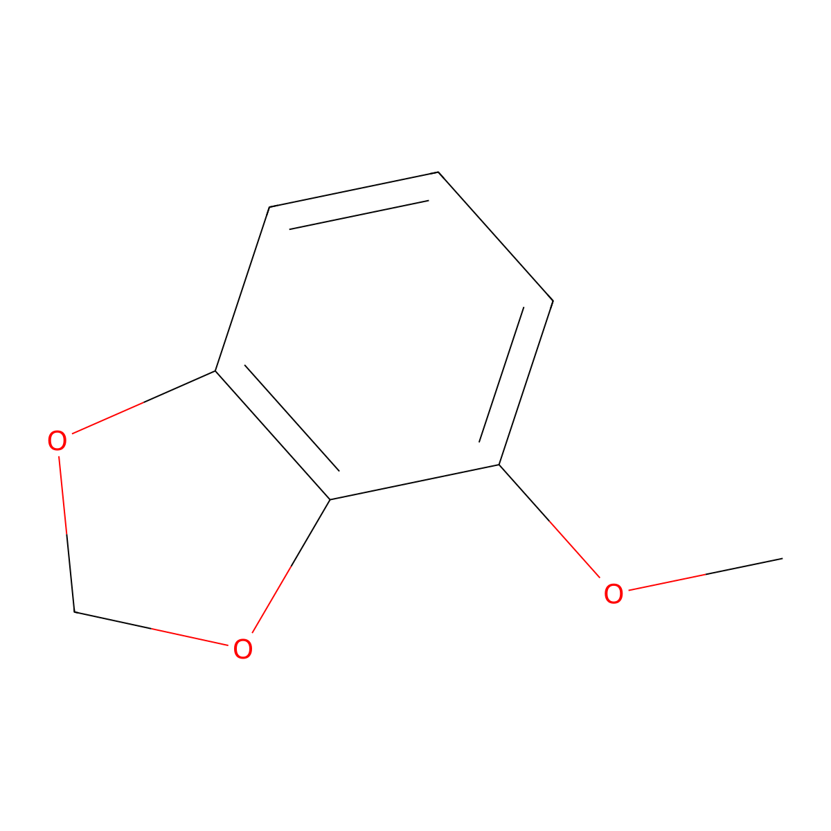 4-Methoxybenzo[d][1,3]dioxole molecular structure, CAS 1817-95-4