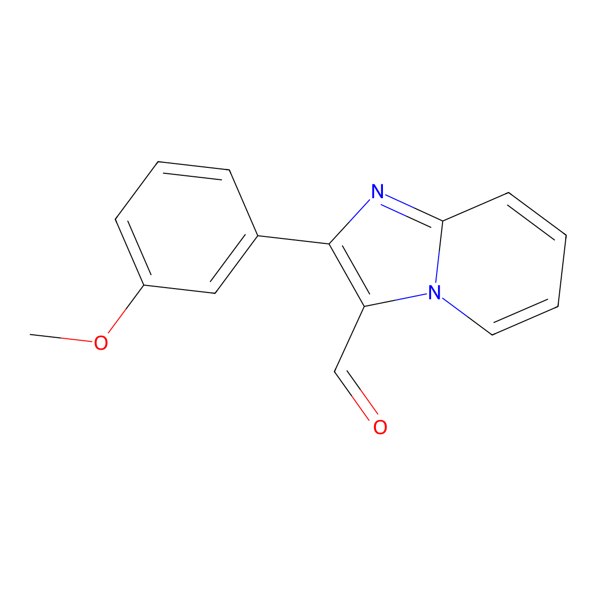 2-(3-Methoxyphenyl)imidazo[1,2-a]pyridine-3-carbaldehyde molecular structure, CAS 181702-32-9
