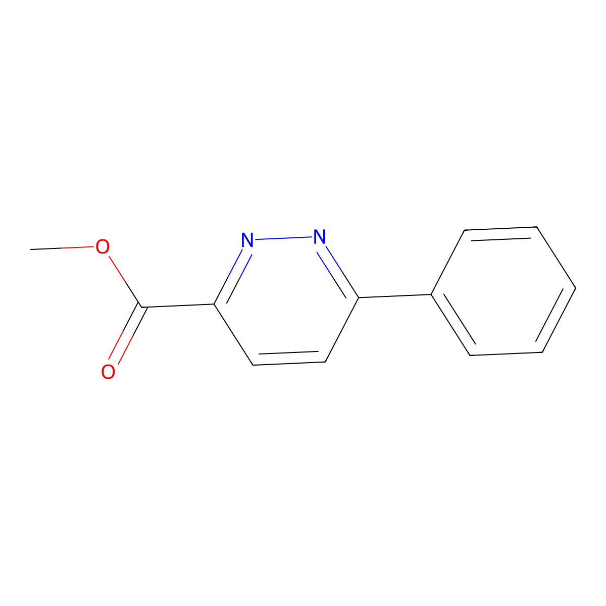 Methyl 6-phenylpyridazine-3-carboxylate molecular structure, CAS 181706-69-4