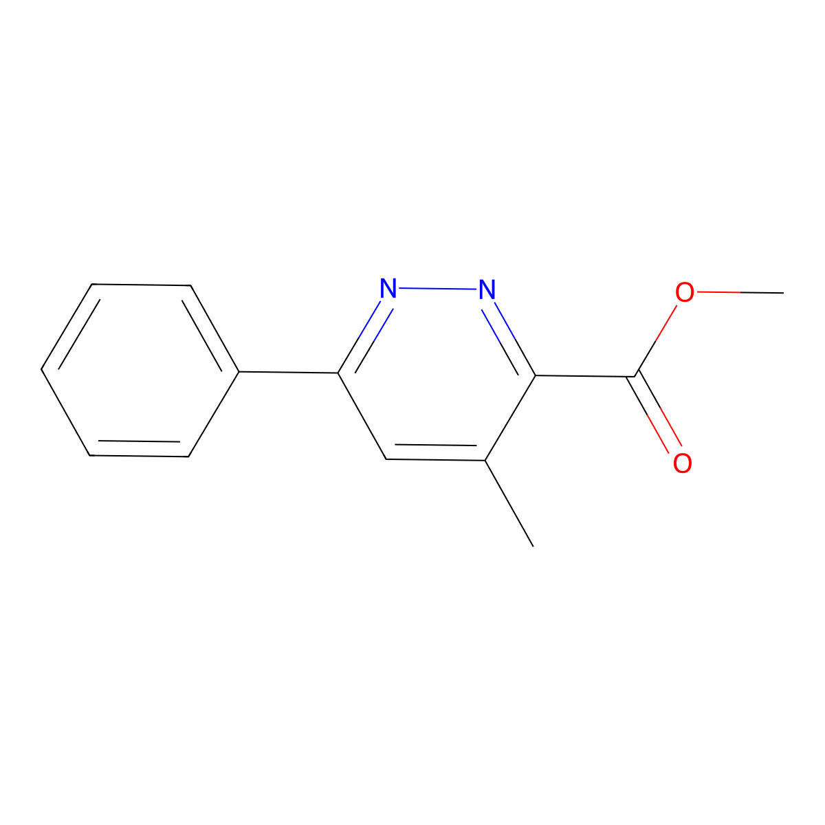 Methyl 4-Methyl-6-phenylpyridazine-3-carboxylate molecular structure, CAS 181706-72-9