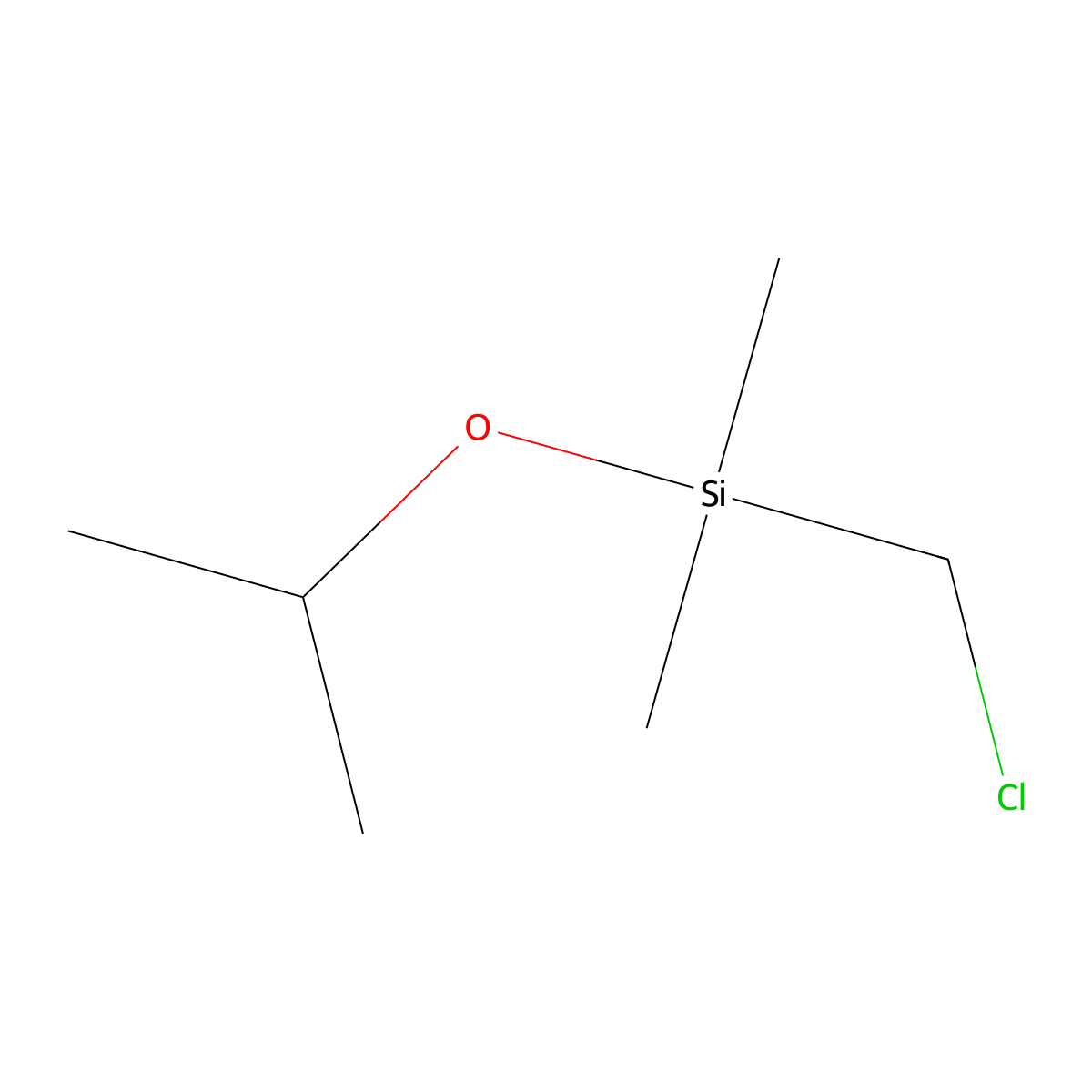(Chloromethyl)dimethylisopropoxysilane molecular structure, CAS 18171-11-4