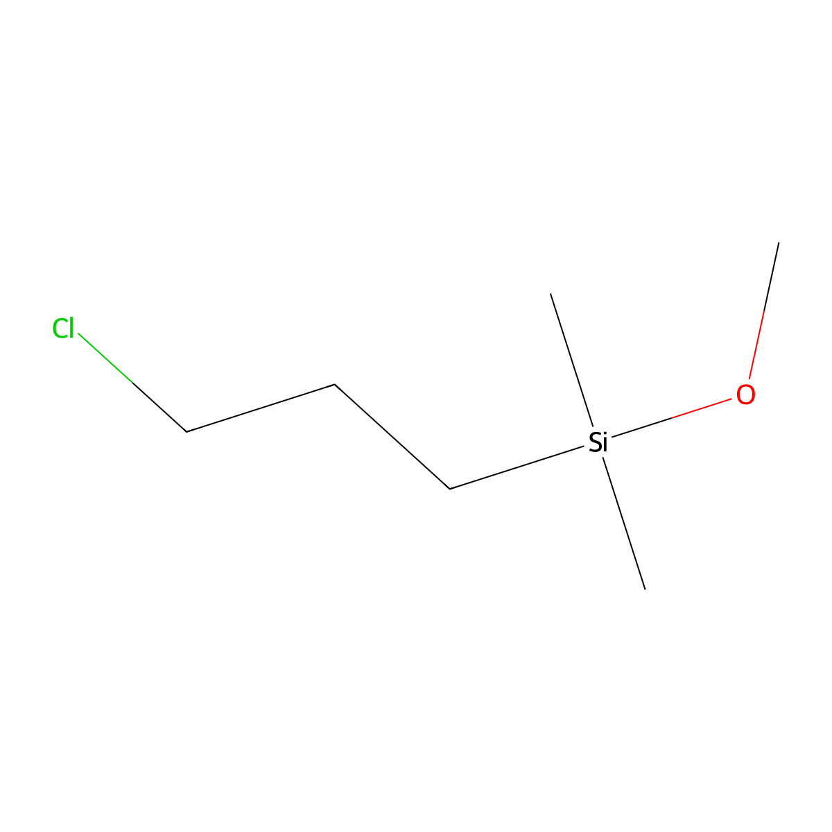 (3-Chloropropyl)methoxydimethylsilane molecular structure, CAS 18171-14-7