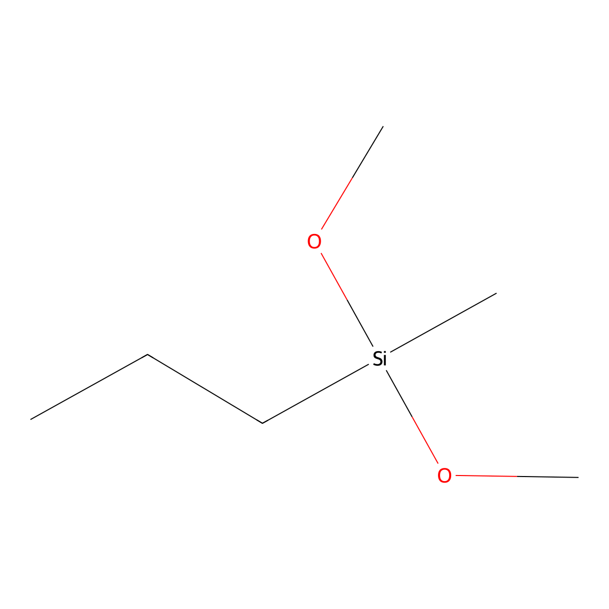 Dimethoxymethylpropylsilane molecular structure, CAS 18173-73-4
