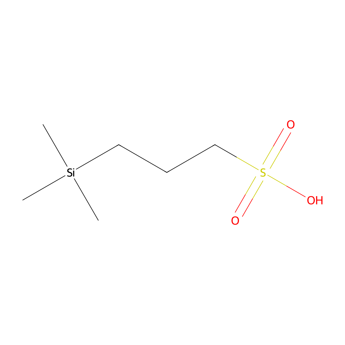 4,4-Dimethyl-4-silapentane-1-sulfonic acid molecular structure, CAS 18173-90-5