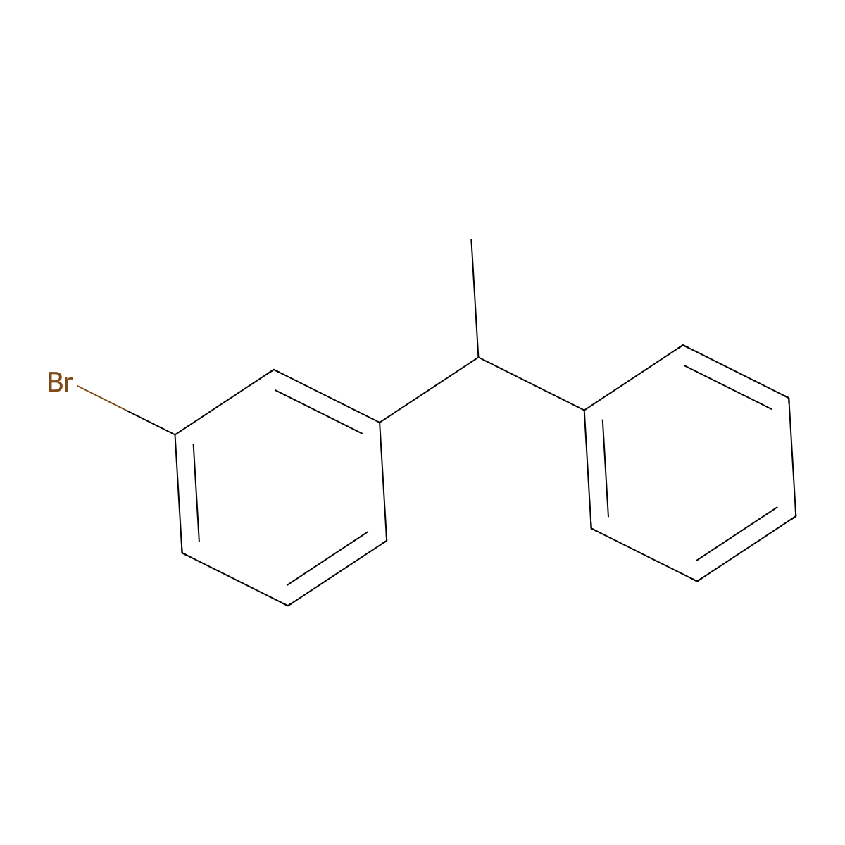 1-Bromo-3-(1-phenylethyl)benzene molecular structure, CAS 1817619-79-6