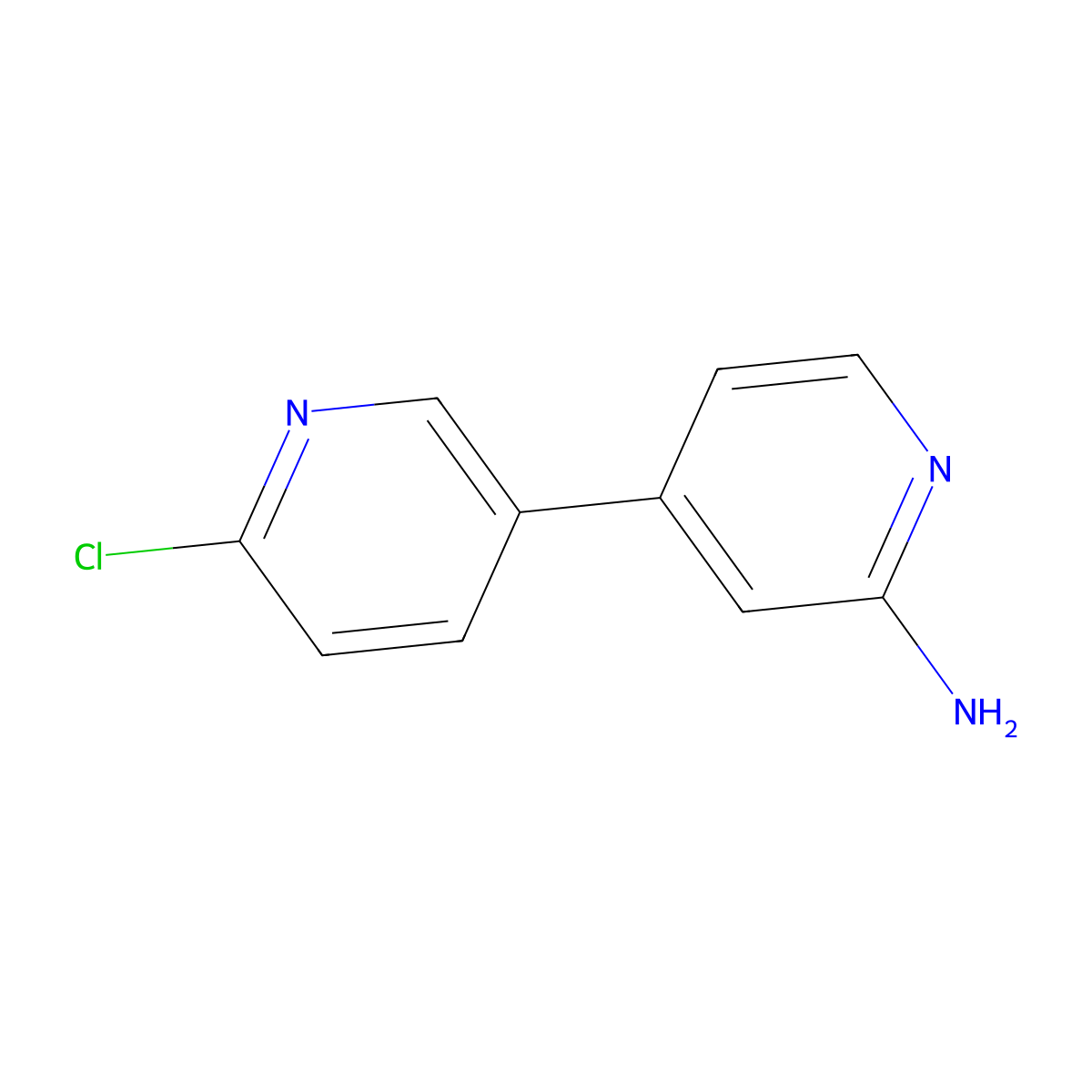 6-Chloro-[3,4'-bipyridin]-2'-amine molecular structure, CAS 1817679-24-5