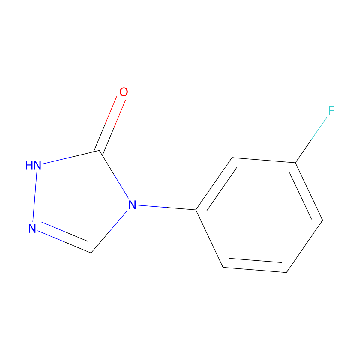 4-(3-Fluorophenyl)-2,4-dihydro-3H-1,2,4-triazol-3-one molecular structure, CAS 1817687-96-9