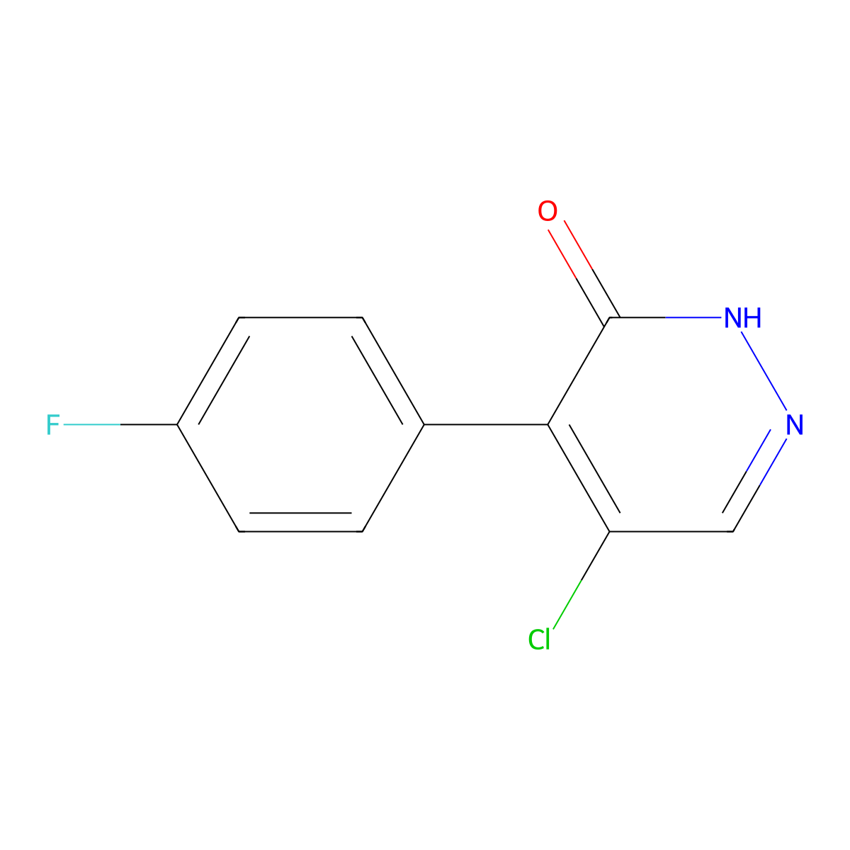 5-Chloro-4-(4-fluorophenyl)pyridazin-3(2H)-one molecular structure, CAS 1817688-03-1