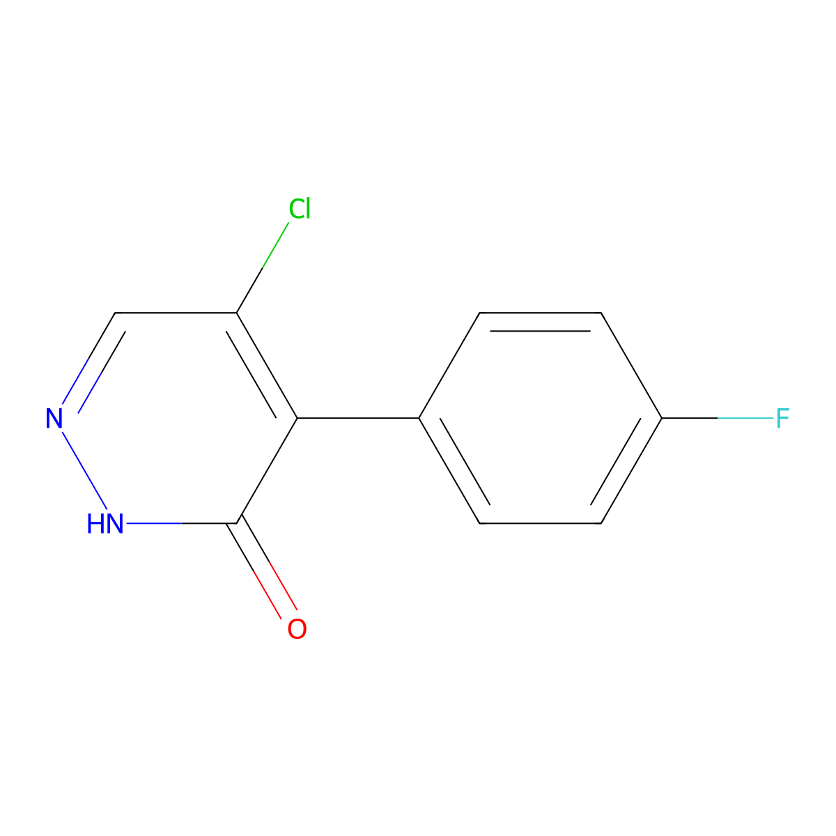 5-Chloro-4-(4-fluorophenyl)pyridazin-3(2H)-one molecular structure, CAS 1817688-03-1