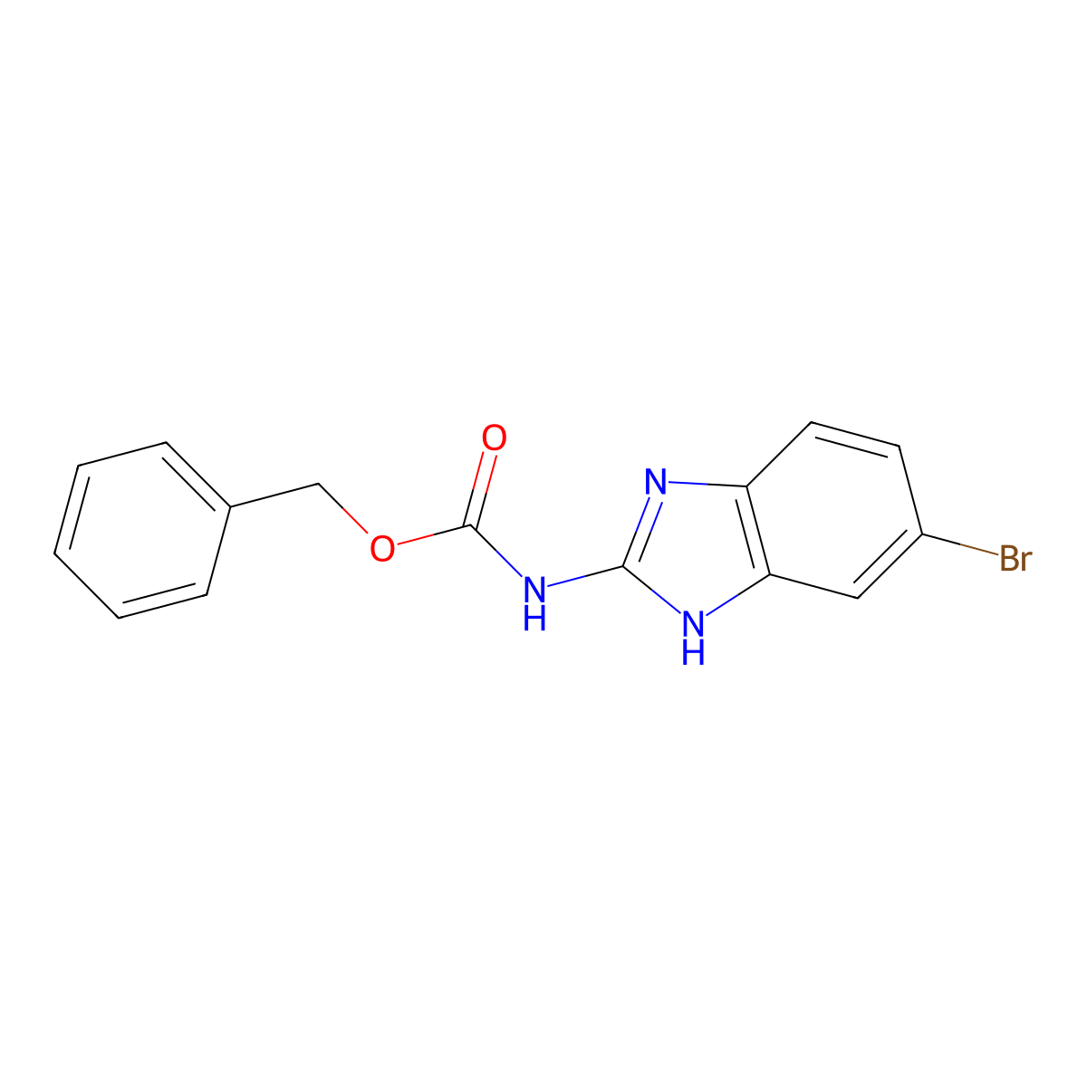 benzyl N-(5-bromo-1H-1,3-benzodiazol-2-yl)carbamate molecular structure, CAS 1817711-87-7