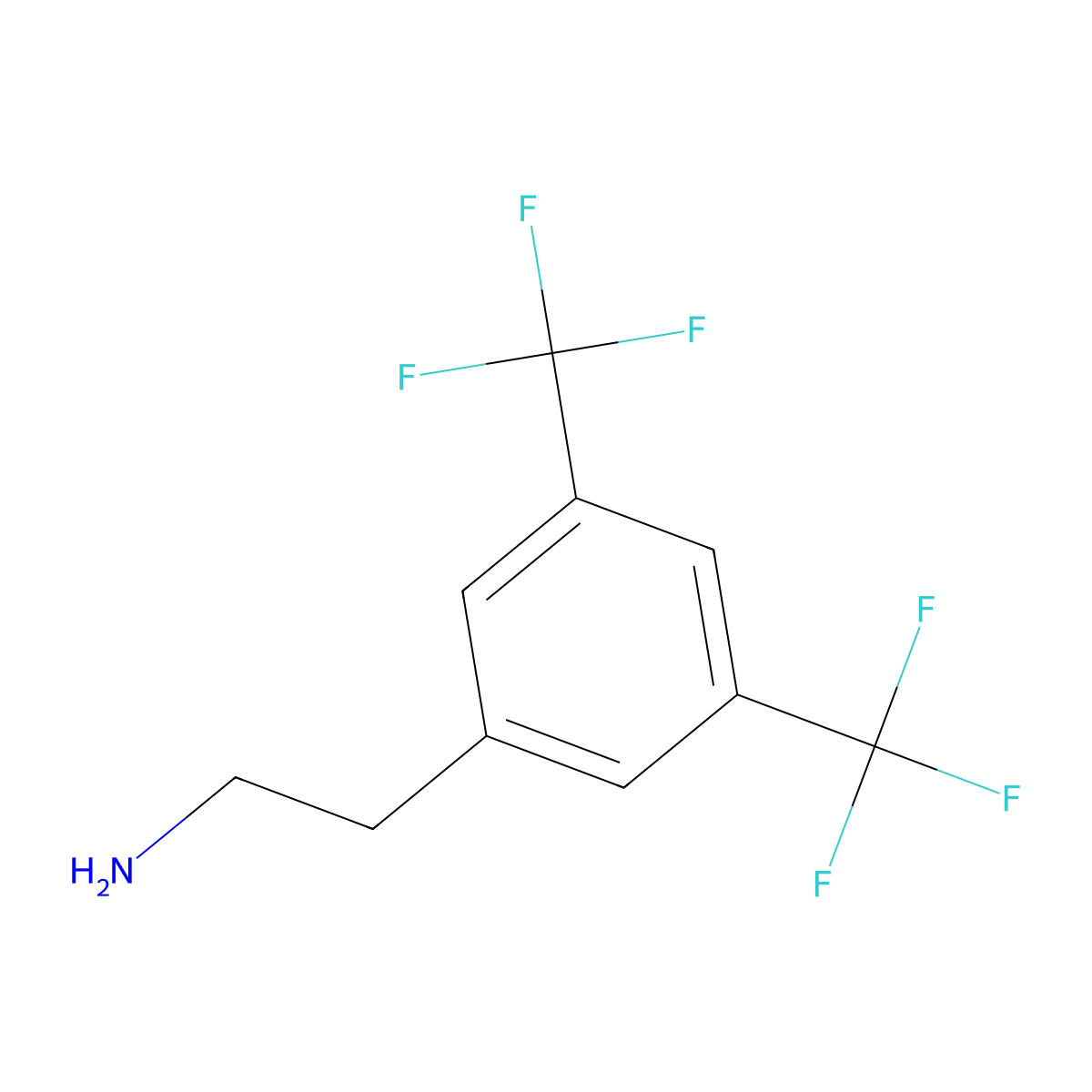 3,5-Bis(trifluoromethyl)-benzeneethanamine molecular structure, CAS 181772-08-7