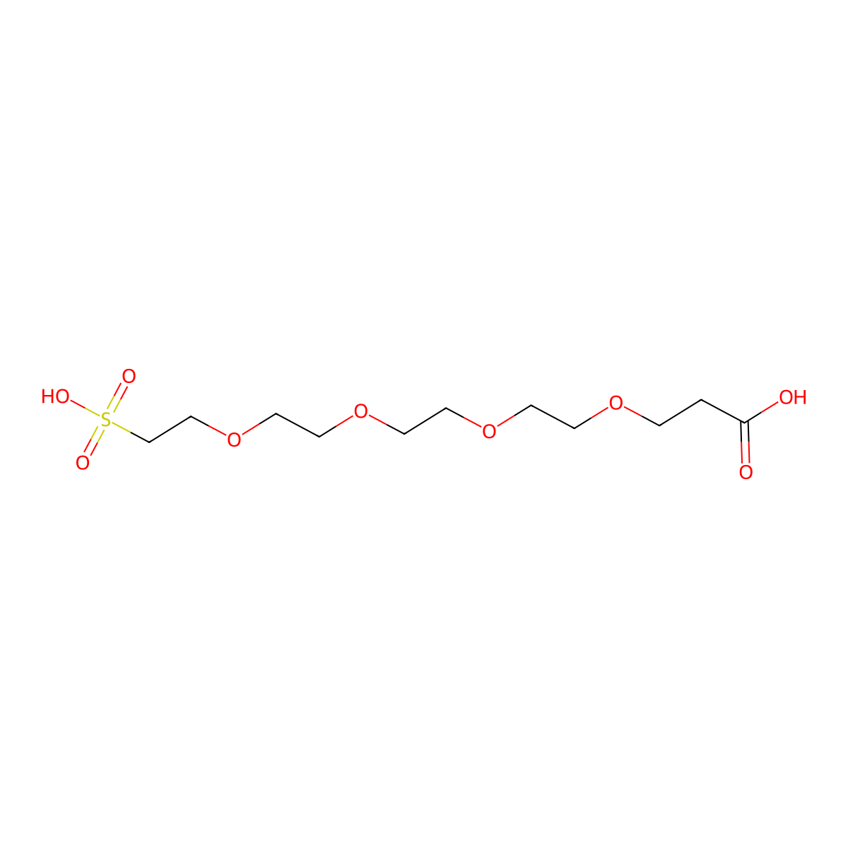 Carboxy-PEG4-sulfonic acid molecular structure, CAS 1817735-25-3