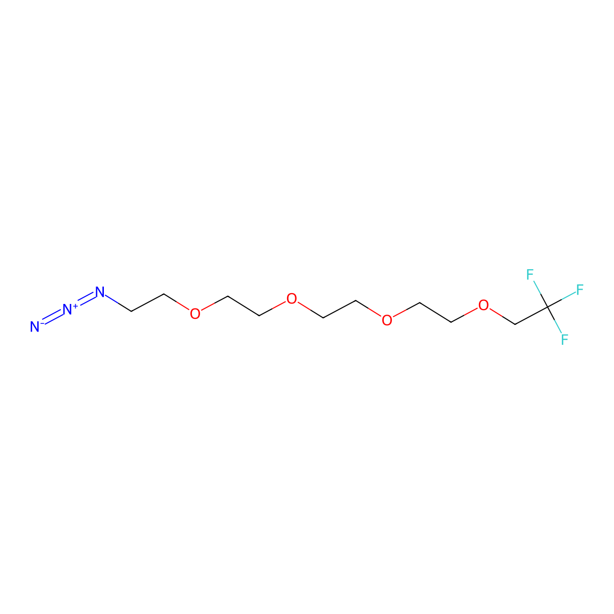 1,1,1-Trifluoroethyl-PEG4-azide molecular structure, CAS 1817735-35-5