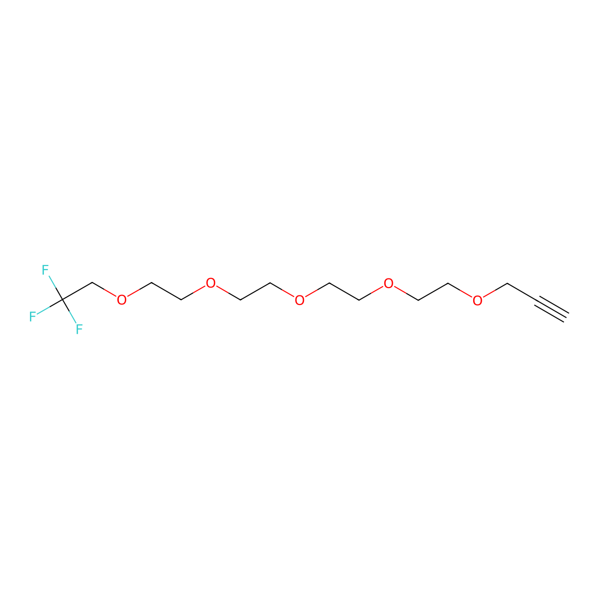 1,1,1-Trifluoroethyl-PEG5-Propargyl molecular structure, CAS 1817735-37-7