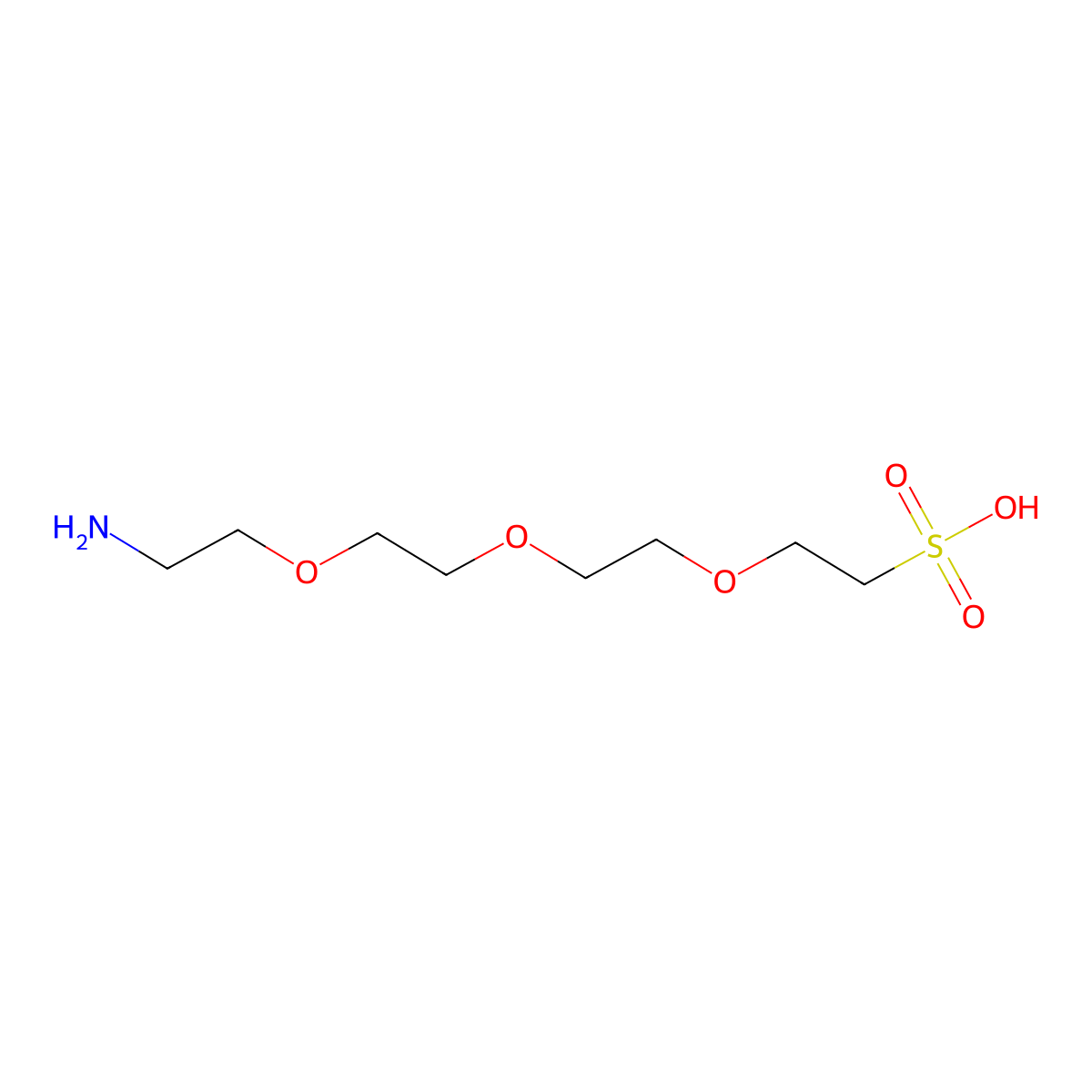Amino-PEG3-C2-sulfonic acid molecular structure, CAS 1817735-43-5