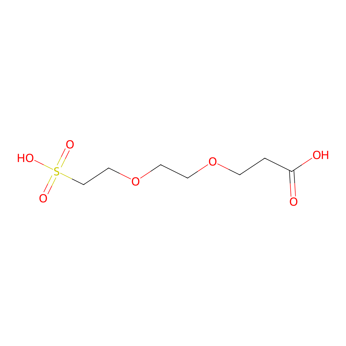 Carboxy-PEG2-sulfonic acid molecular structure, CAS 1817735-45-7
