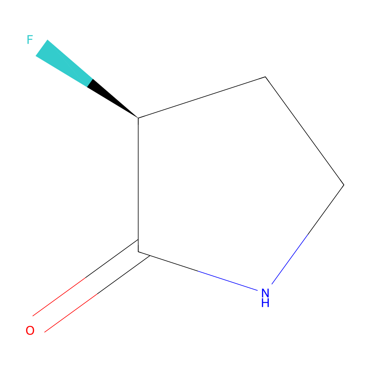 (3S)-3-Fluoropyrrolidin-2-one molecular structure, CAS 1817738-17-2