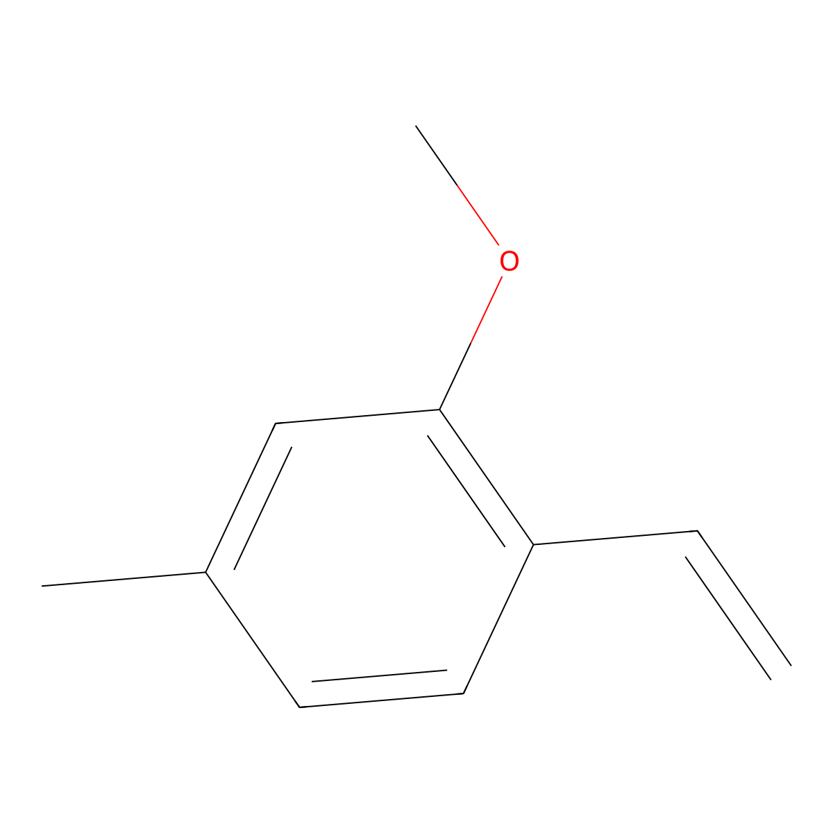 2-Methoxy-4-methyl-1-vinylbenzene molecular structure, CAS 1817807-79-6