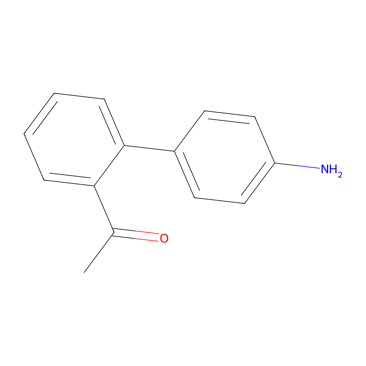 1-[2-(4-Aminophenyl)phenyl]ethan-1-one molecular structure, CAS 1817837-52-7