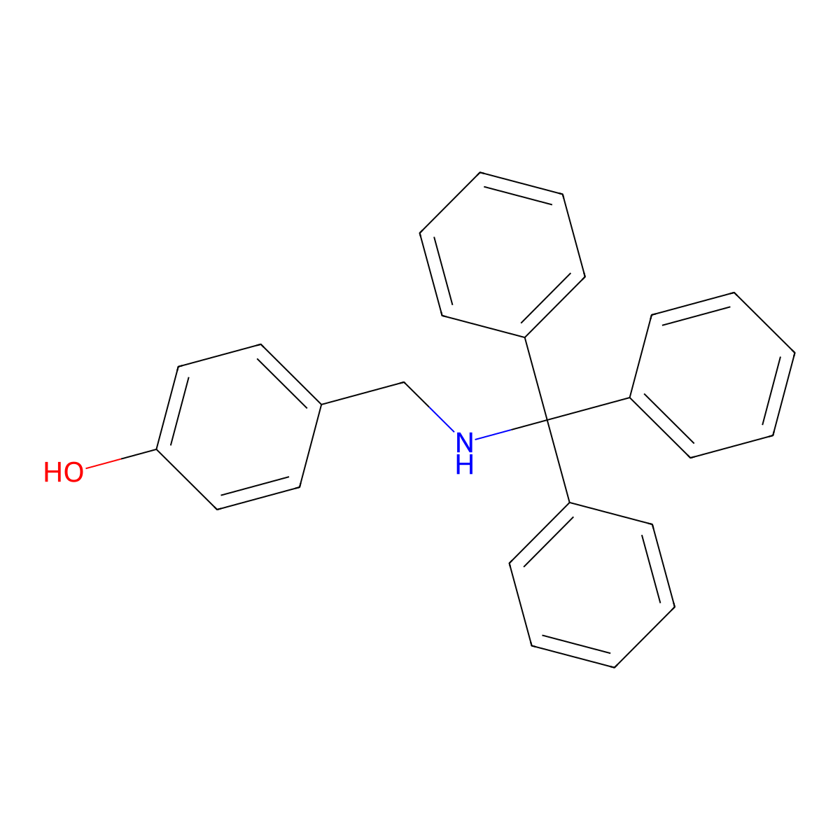 4-[(Tritylamino)methyl]phenol molecular structure, CAS 1817844-18-0
