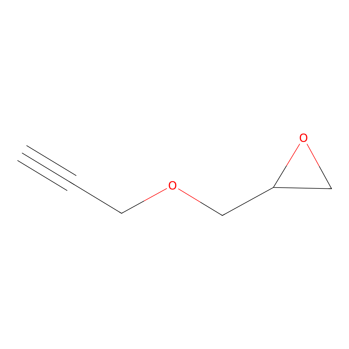 Glycidyl Propargyl Ether molecular structure, CAS 18180-30-8