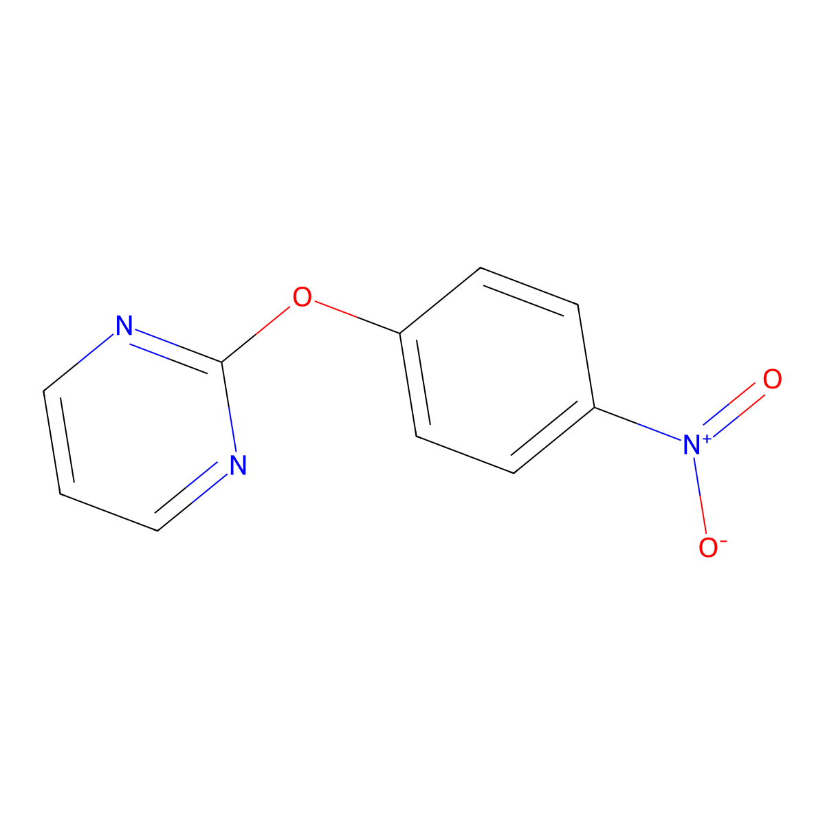 2-(4-Nitrophenoxy)pyrimidine molecular structure, CAS 181801-29-6