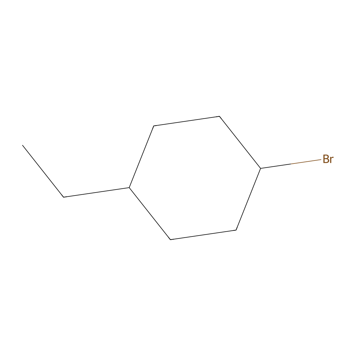 1-Bromo-4-ethylcyclohexane molecular structure, CAS 181804-88-6