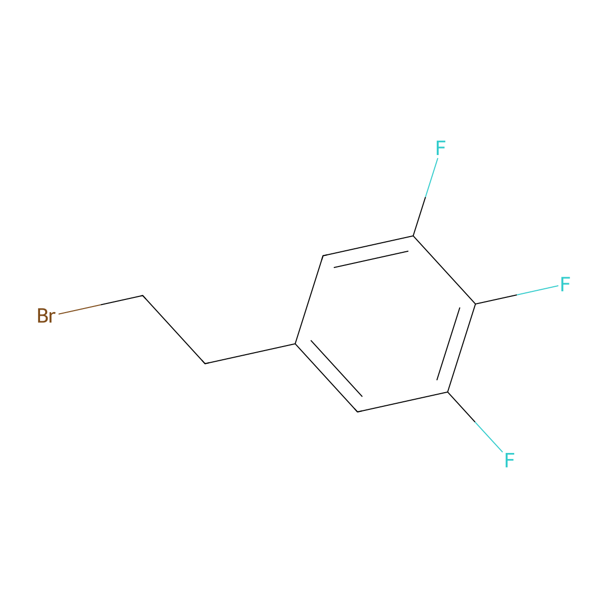 5-(2-Bromoethyl)-1,2,3-trifluorobenzene molecular structure, CAS 181806-29-1