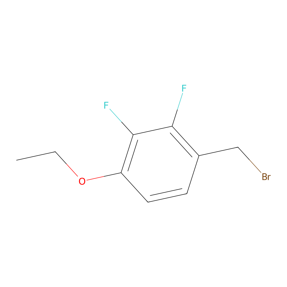 4-Ethoxy-2,3-difluorobenzyl bromide molecular structure, CAS 181806-55-3