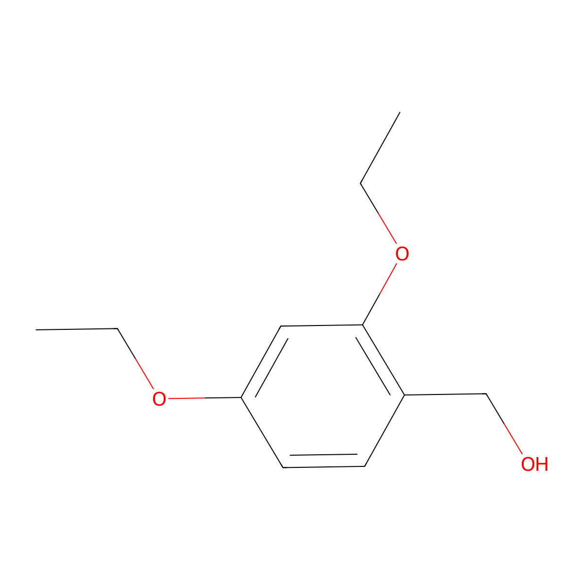 2,4-Diethoxybenzyl alcohol molecular structure, CAS 181819-52-3