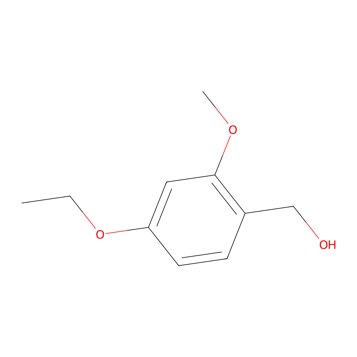 (4-Ethoxy-2-methoxyphenyl)methanol molecular structure, CAS 181819-53-4