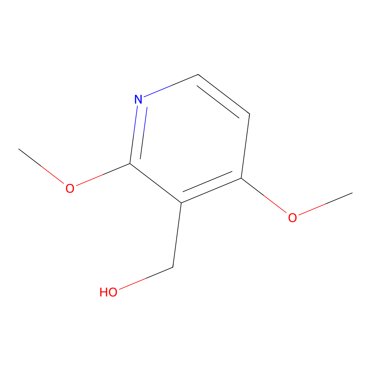 (2,4-Dimethoxypyridin-3-yl)methanol molecular structure, CAS 181819-64-7