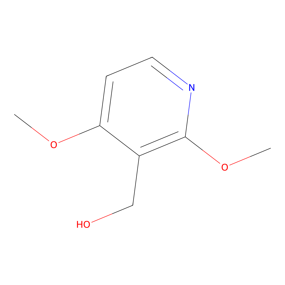 (2,4-Dimethoxypyridin-3-yl)methanol molecular structure, CAS 181819-64-7