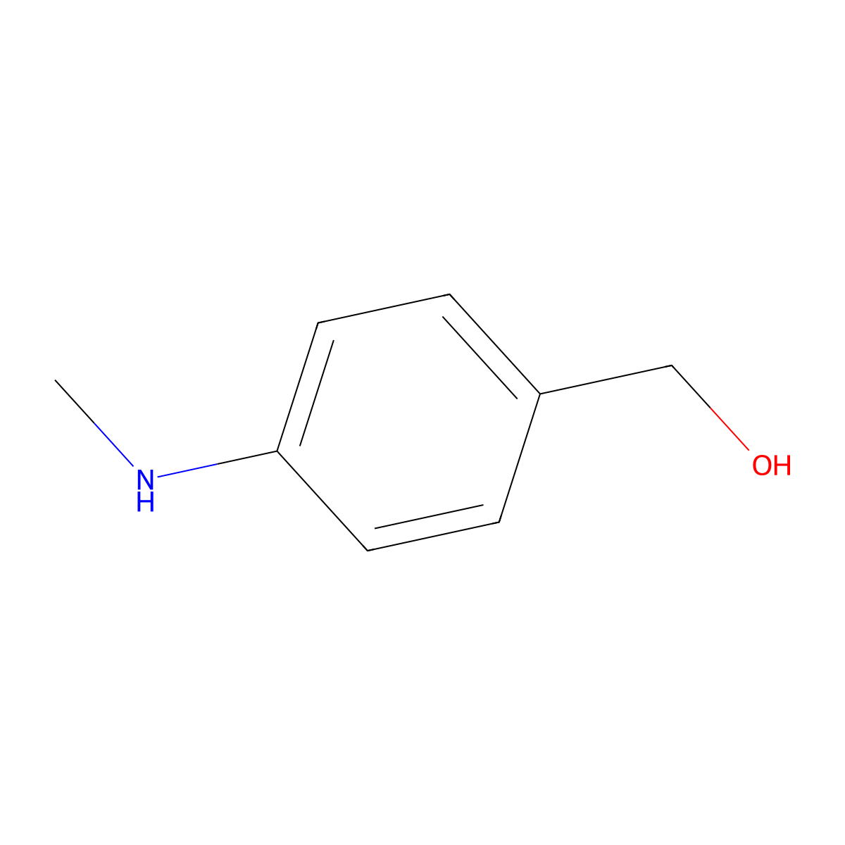 (4-(Methylamino)phenyl)methanol molecular structure, CAS 181819-75-0