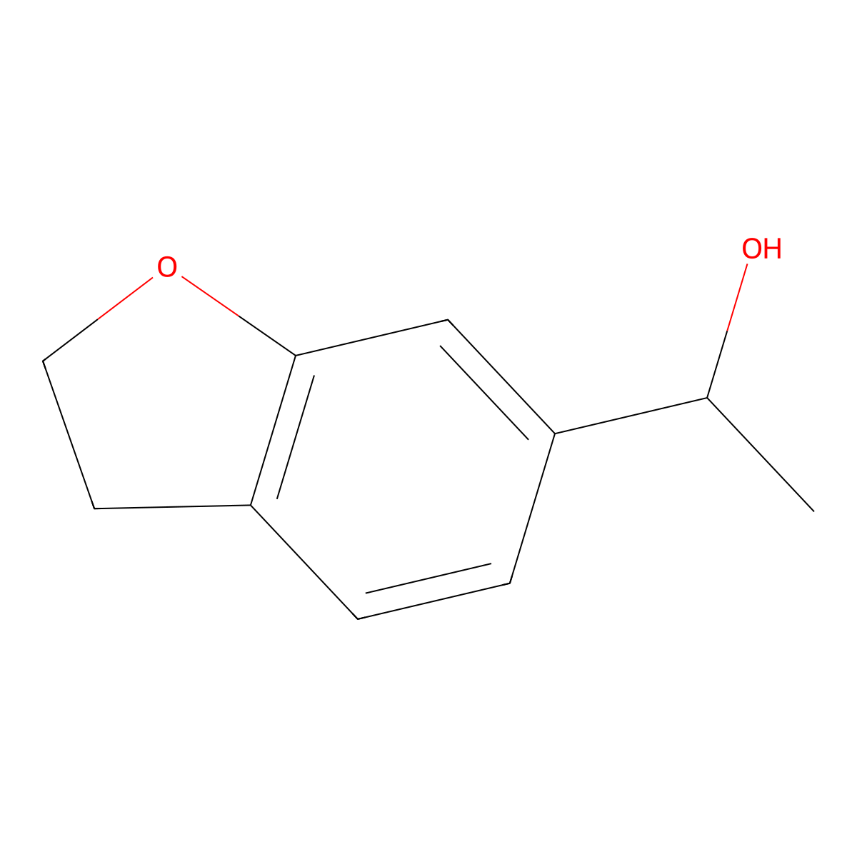 1-(2,3-Dihydrobenzofuran-6-yl)ethanol molecular structure, CAS 181820-26-8